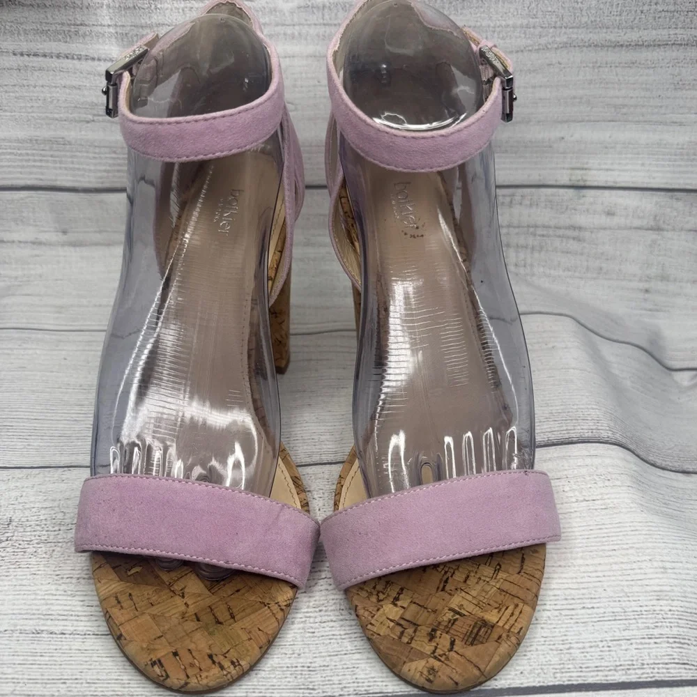 Botkier Gianna Lavender Purple Suede Strappy Heels Sandals Size‎ 9.5